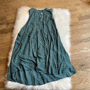 Free People Blue leopard print cut out tunic XL